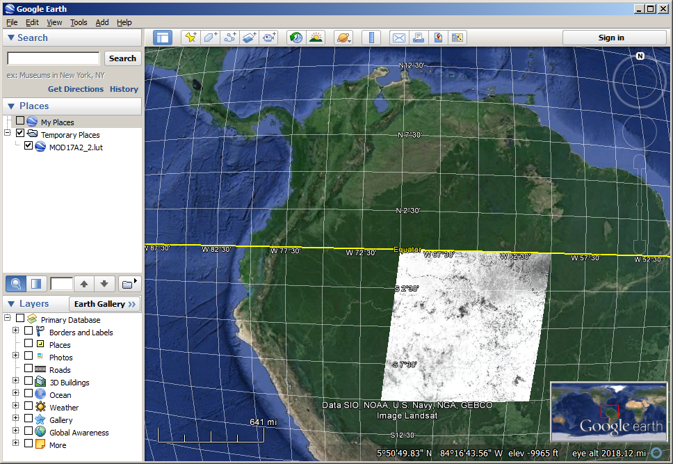 Google Earth screenshot of MOD17A2_2.lut.kmz