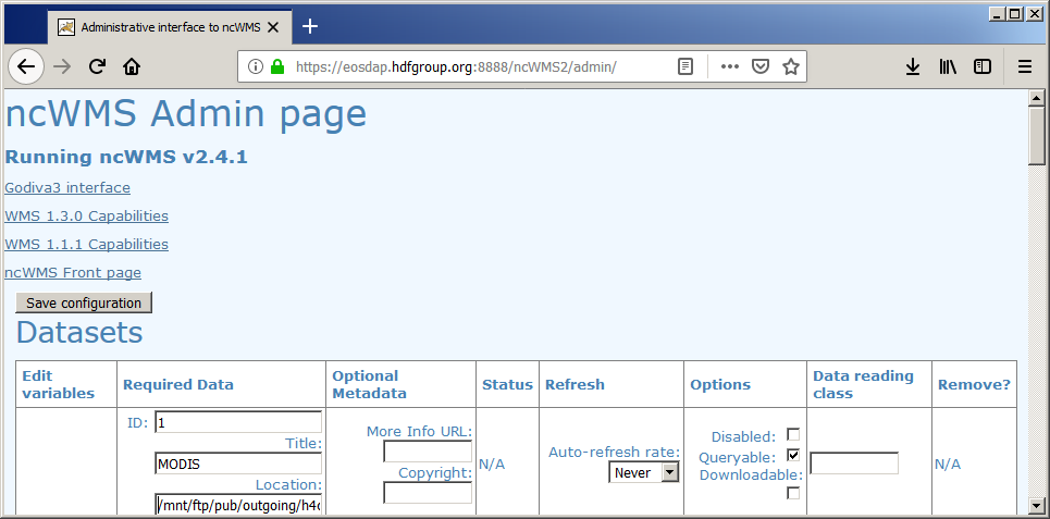 How to add a local NetCDF file into ncWMS